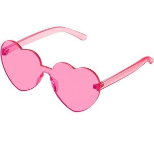 Pink heart glasses